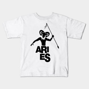 Tribal zodiac. Aries Kids T-Shirt